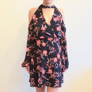 LUSH dress. Navy with floral design.